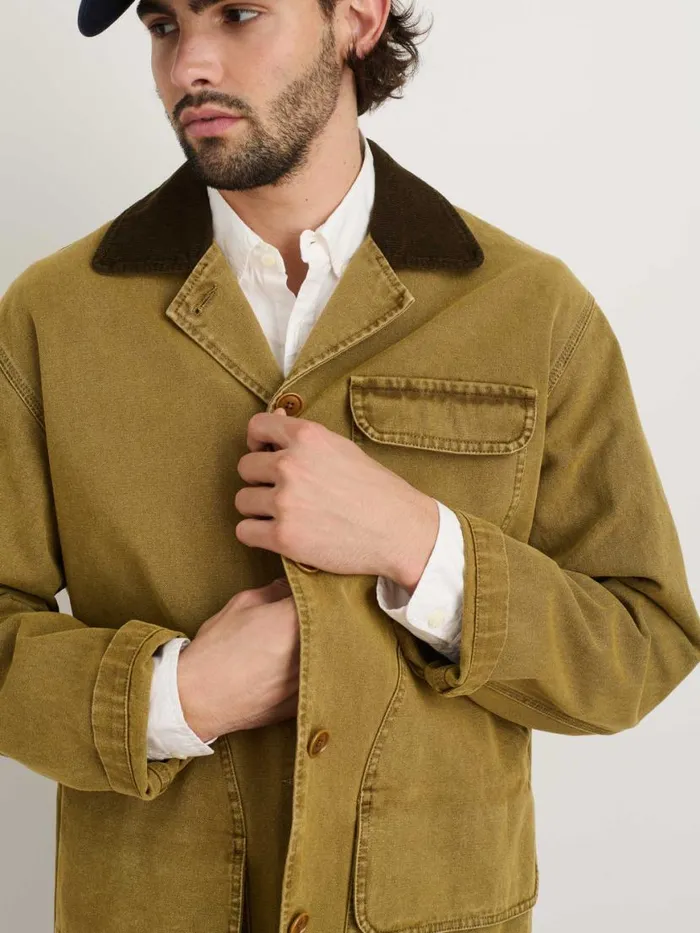 Alex Mill Frontier Jacket In Canvas Khaki Men Jackets Coats