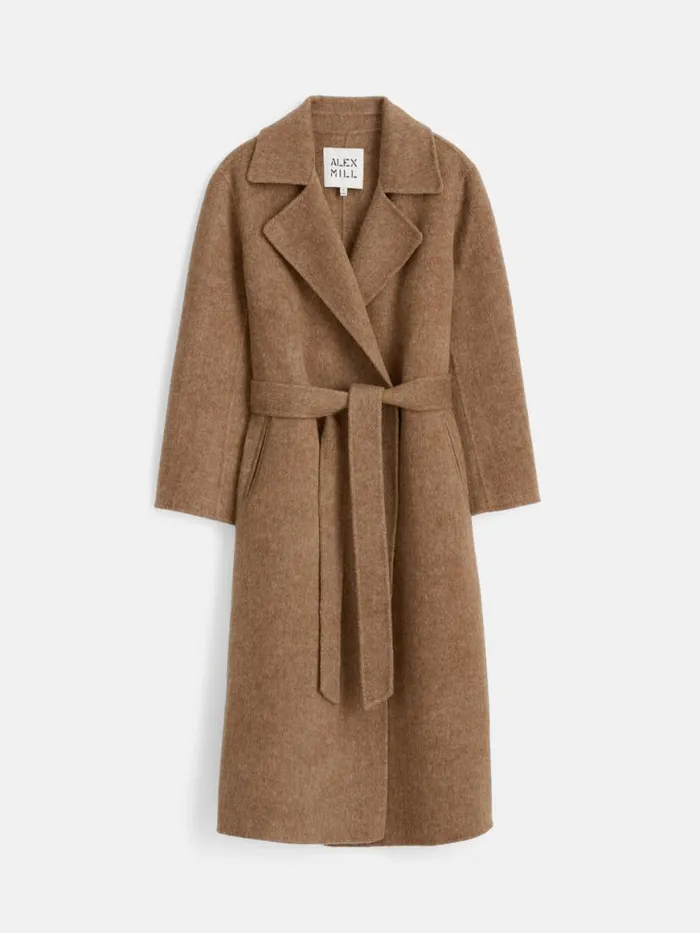 Alex Mill Georgia Wrap Coat In Wool Alpaca Women Jackets Outerwear