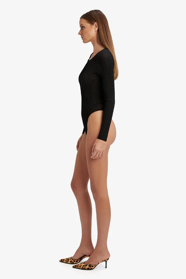 Bardot Bodysuits Women Bryson Bodysuit In Black Black Bardot Bodysuits Women Bryson Bodysuit In Black Black