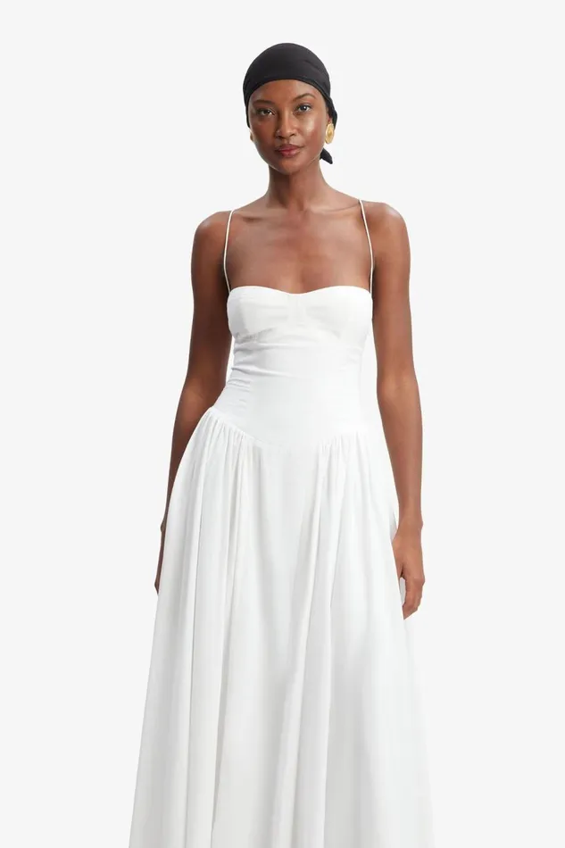 Bardot Day To Night Dresses Women Estie Cotton Maxi Dress In Orchid White Orchid White Bardot Day To Night Dresses Women Estie Cotton Maxi Dress In Orchid White Orchid White