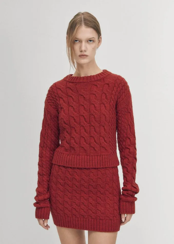 Blake Red Tricot Skirt Women ALOHAS Skirts