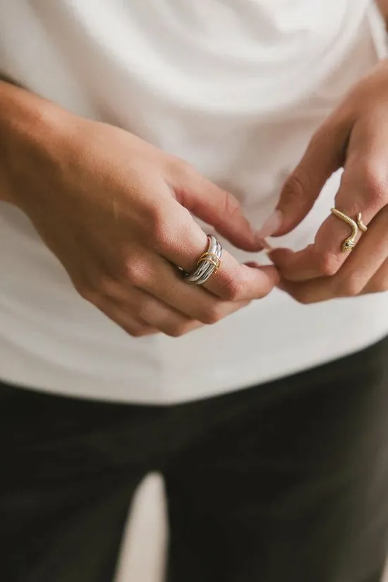 Bohme Jolene Stacked Ring Gold Women Jewelry Bohme Jolene Stacked Ring Gold Women Jewelry
