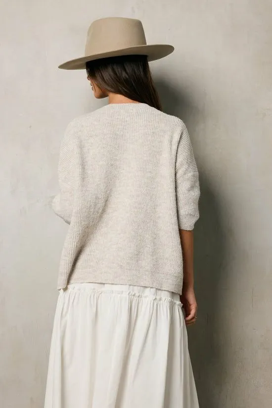 Bohme Leah Knit Cardigan In Oatmeal Oatmeal Women Cardigans