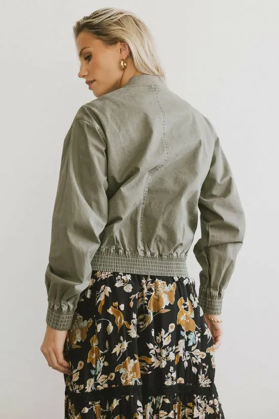 Bohme Sonnet Bomber Jacket Olive Women Jackets