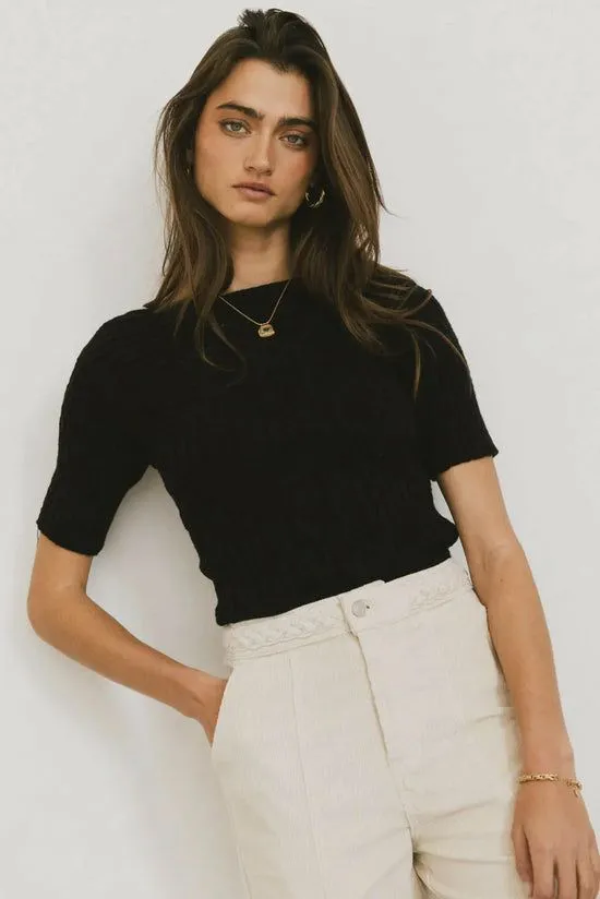 Bohme Toni Sweater Top In Black Black Women Sweaters