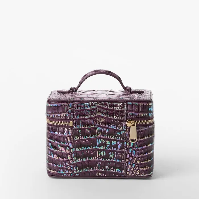 Brahmin Cosmetic Cases and Travel Small Charmaine Passion Purple 8211 Women Brahmin Cosmetic Cases and Travel Small Charmaine Passion Purple 8211 Women