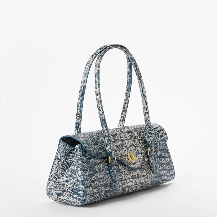 Brahmin Satchels Dayan Blue Filigree Melbourne 8211 Women Brahmin Satchels Dayan Blue Filigree Melbourne 8211 Women