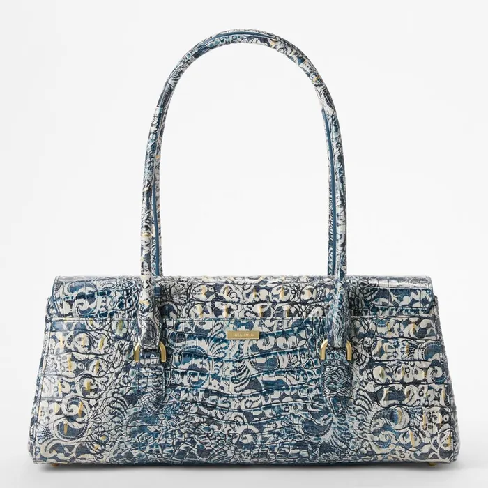 Brahmin Satchels Dayan Blue Filigree Melbourne 8211 Women Brahmin Satchels Dayan Blue Filigree Melbourne 8211 Women