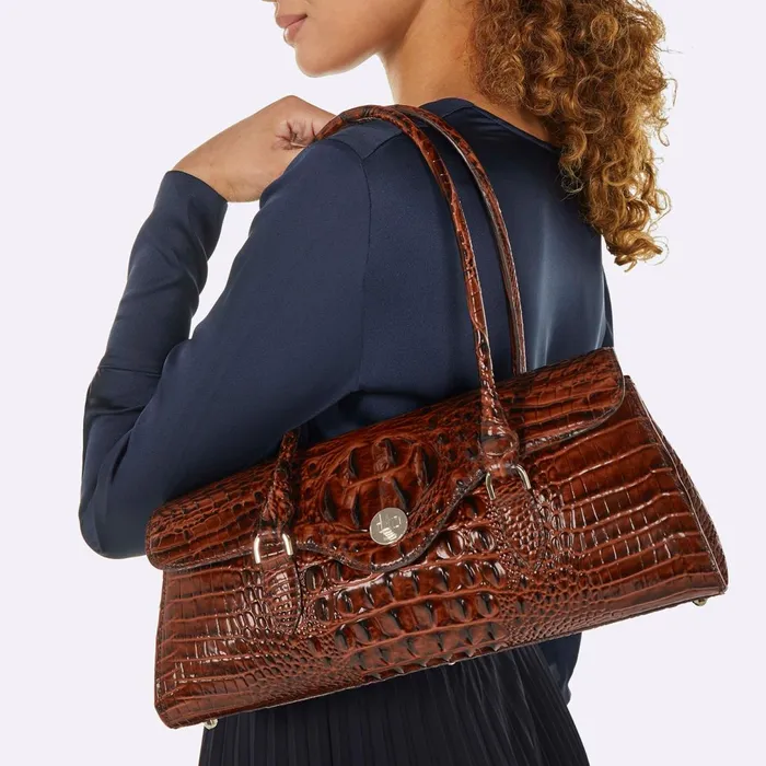 Brahmin Satchels Dayan Blue Filigree Melbourne 8211 Women Brahmin Satchels Dayan Blue Filigree Melbourne 8211 Women