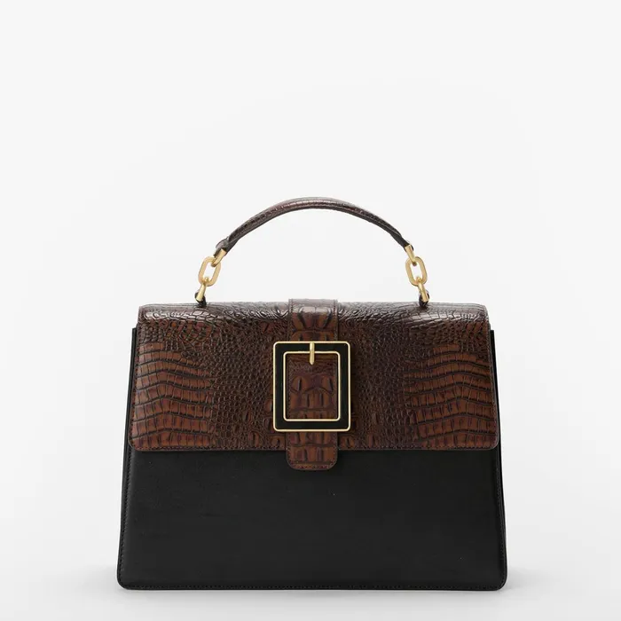 Brahmin Satchels Hallie Black Tuscan 8211 Women Brahmin Satchels Hallie Black Tuscan 8211 Women