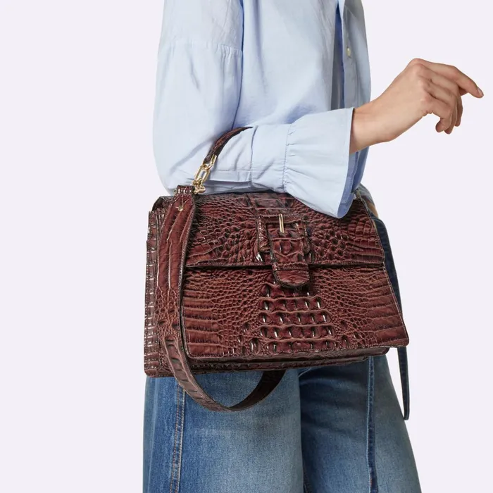 Brahmin Satchels Hallie Black Tuscan 8211 Women Brahmin Satchels Hallie Black Tuscan 8211 Women