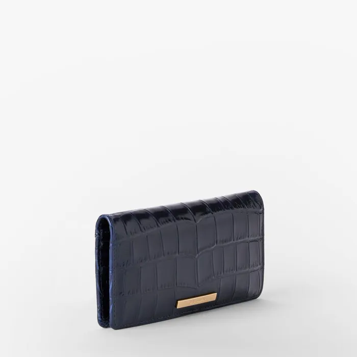 Brahmin Wallets and Wristlets Ady Wallet Navy Angora 8211 Women Brahmin Wallets and Wristlets Ady Wallet Navy Angora 8211 Women