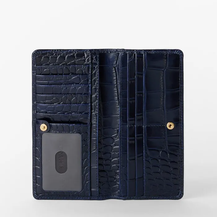 Brahmin Wallets and Wristlets Ady Wallet Navy Angora 8211 Women Brahmin Wallets and Wristlets Ady Wallet Navy Angora 8211 Women