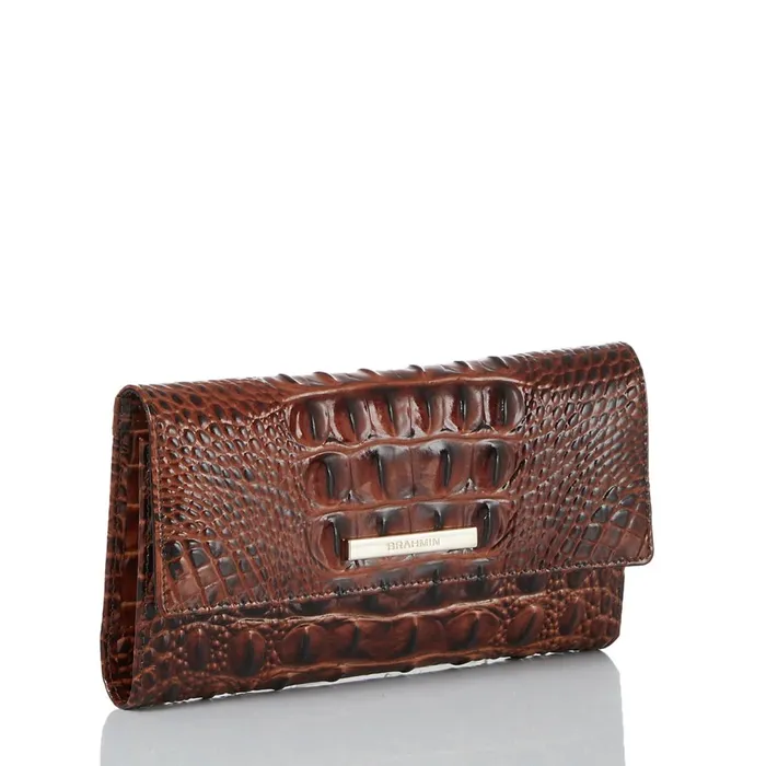 Brahmin Wallets and Wristlets Cordelia Wallet Pecan Melbourne 8211 Women Brahmin Wallets and Wristlets Cordelia Wallet Pecan Melbourne 8211 Women