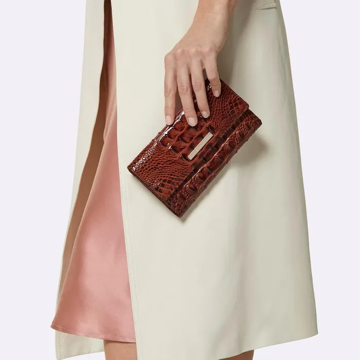Brahmin Wallets and Wristlets Cordelia Wallet Pecan Melbourne 8211 Women Brahmin Wallets and Wristlets Cordelia Wallet Pecan Melbourne 8211 Women