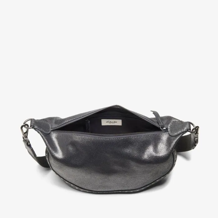 Clarks Utility Cross Pewter Metallic Across Body Bag Pewter Metallic Women Women039s Bags