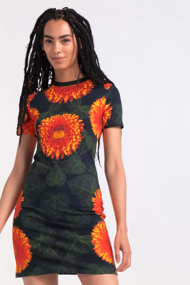 Floral Tshirt Dress Women Desigual Dresses