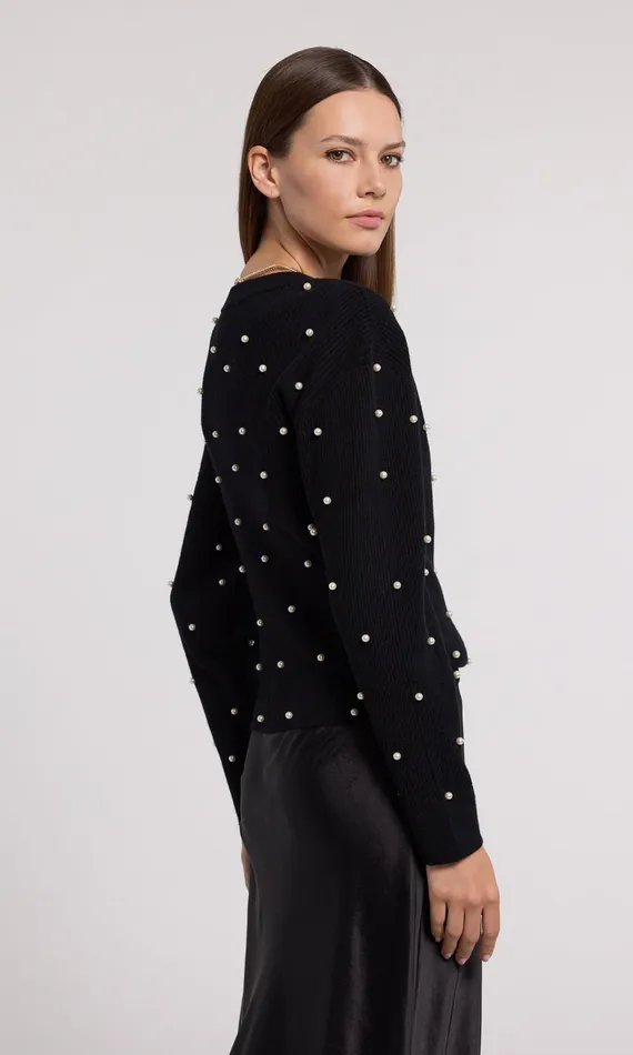 Generation Love Clothing Sweaters and Sweatshirts Women Stacie Cardigan Black