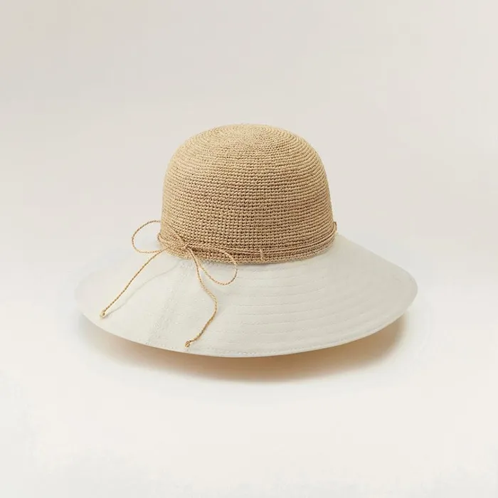 Helen Kaminski Kalola Naturaloff White Hats Round Crown