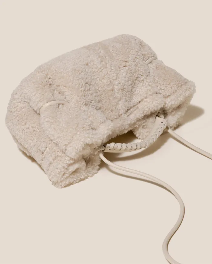 Hereu ARTA MINI CURLY SHEARLING 8211 Pleated Crossbody Bag Women Mini Bags