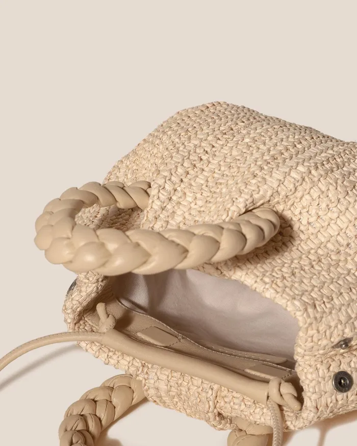 Hereu BOMBON M RAFFIA 8211 Plaitedhandle Raffia Crossbody Bag Women Crossbody Bags