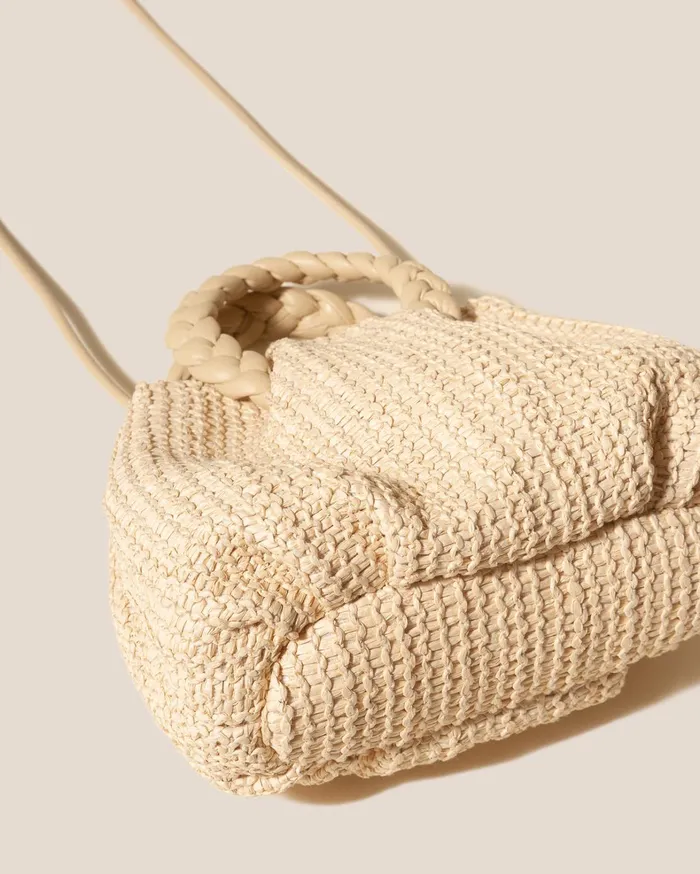 Hereu BOMBON M RAFFIA 8211 Plaitedhandle Raffia Crossbody Bag Women Crossbody Bags