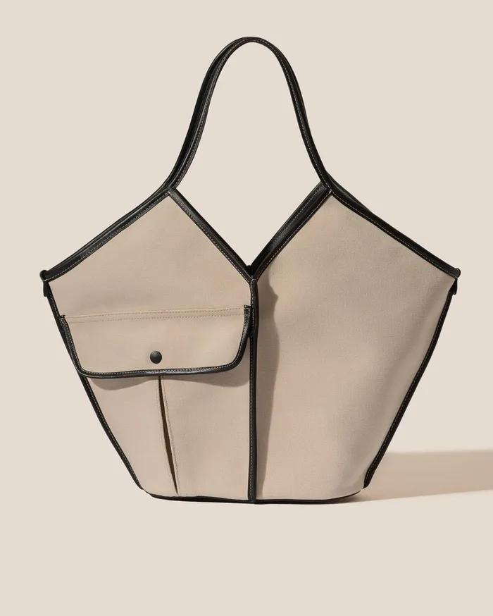 Hereu DUNA 8211 Leathertrimmed Organic Cotton Tote Bag WomenMen Shoulder Bags Hereu DUNA 8211 Leathertrimmed Organic Cotton Tote Bag WomenMen Shoulder Bags