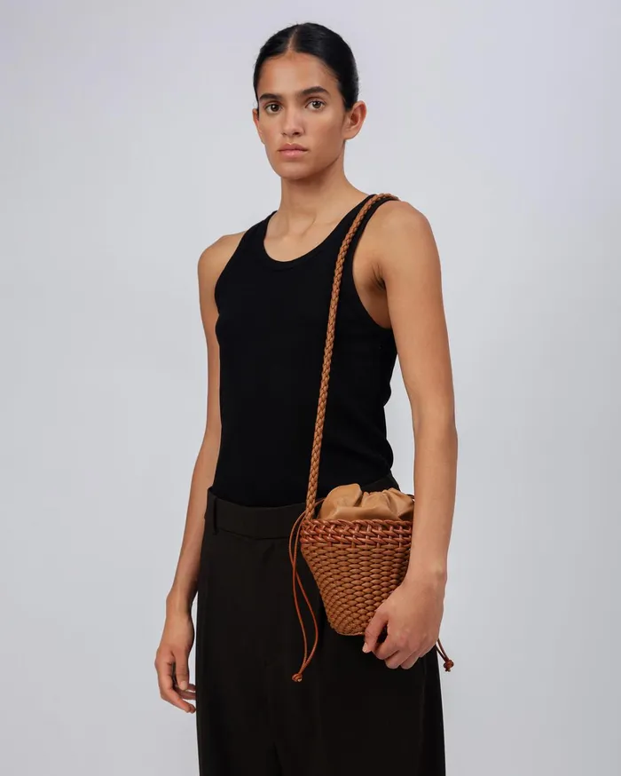 Hereu FIOL 8211 HandBraided Mini Crossbody Bag MenWomen Mini Bags