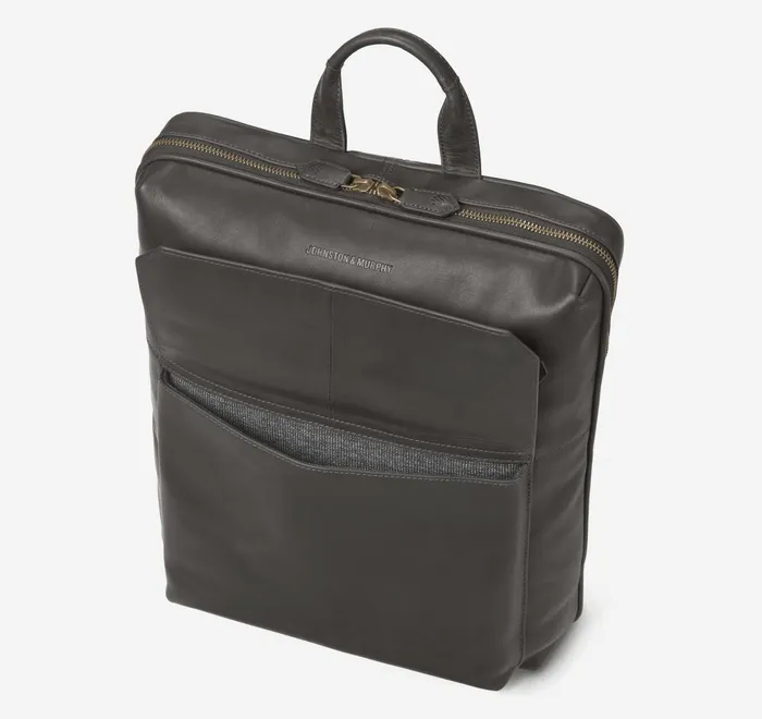 JohnstonandMurphy Backpacks and Briefcases Rhodes Commuter Backpack Black Full Grain 8211 Men JohnstonandMurphy Backpacks and Briefcases Rhodes Commuter Backpack Black Full Grain 8211 Men
