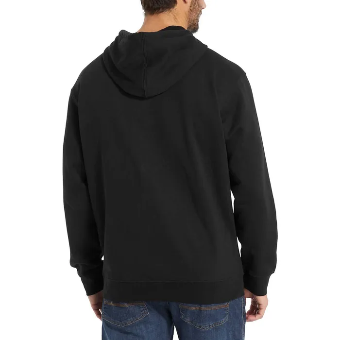 Men Graphic Hoody Sleeve Logo Black Wolverine Clothing