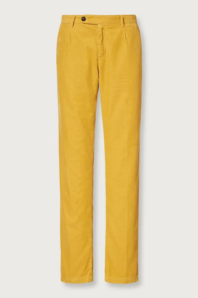Men IONIO2 8211 Baby Corduroy Trousers 8211 Mostarda Massimo Alba Trousers and Shorts Men IONIO2 8211 Baby Corduroy Trousers 8211 Mostarda Massimo Alba Trousers and Shorts