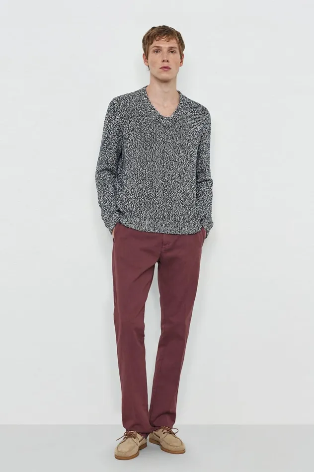 Men JACOB 8211 Cotton Silk Sweater 8211 Blu Massimo Alba Knitwear