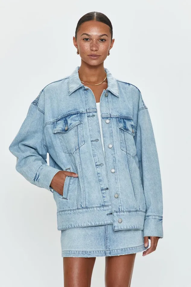 Pistola Denim Jackets and Outerwear Women Dries Boyfriend Trucker 8211 Nimes