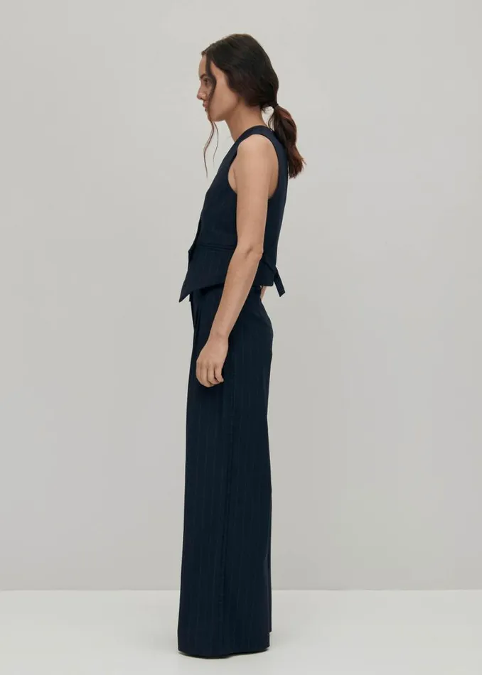 Poppy Navy Vest Women ALOHAS Blazers Vests