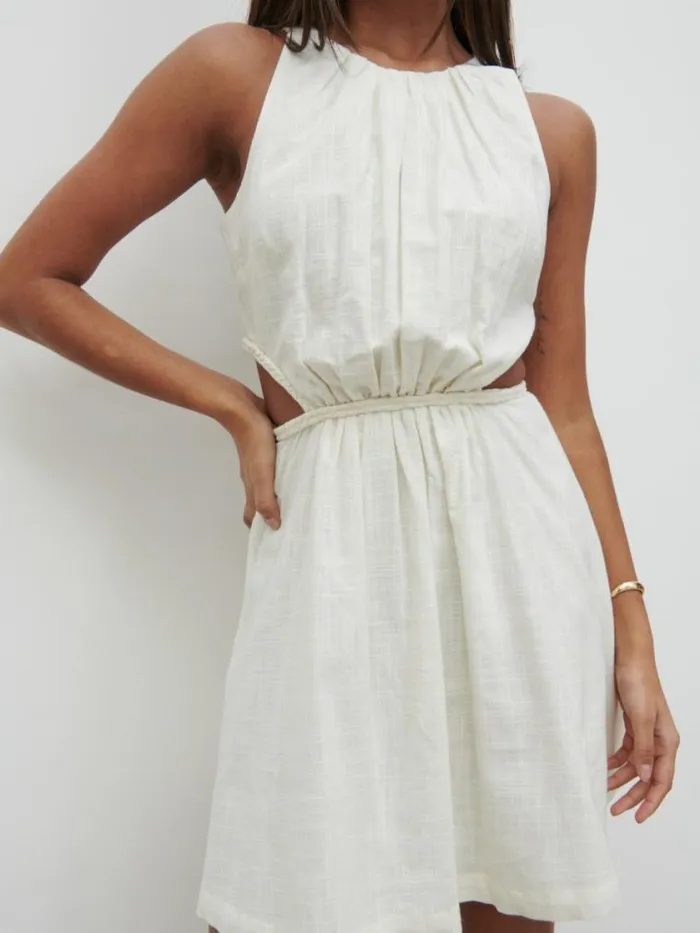 Pretty Lavish Dresses Melody Cut Out Mini Dress White 8211 Women