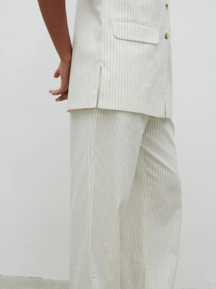 Pretty Lavish Tops Harlee Waistcoat Pinstripe 8211 Women