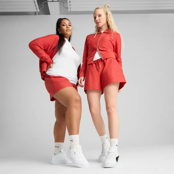 Puma Shorts Premium Essentials ALine 039s 4034 Jacquard Shorts Red Fire 8211 Women Puma Shorts Premium Essentials ALine 039s 4034 Jacquard Shorts Red Fire 8211 Women