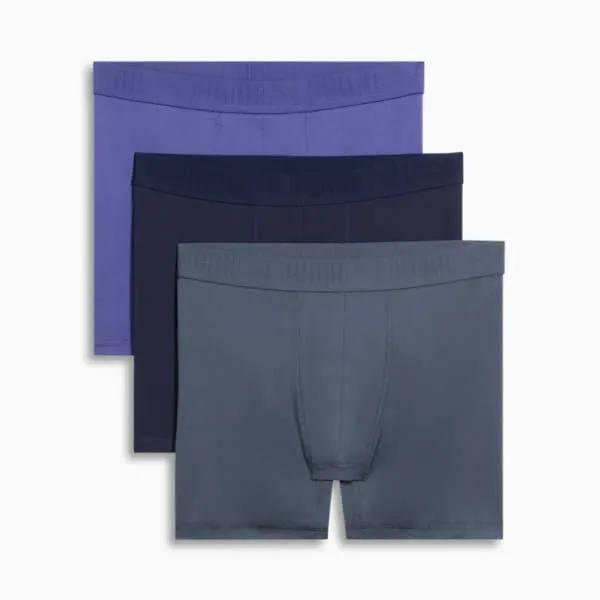 Puma Socks and Underwear PUMA 039s Ultra Soft Boxer Briefs 3 Pack Blue 8211 Men Puma Socks and Underwear PUMA 039s Ultra Soft Boxer Briefs 3 Pack Blue 8211 Men