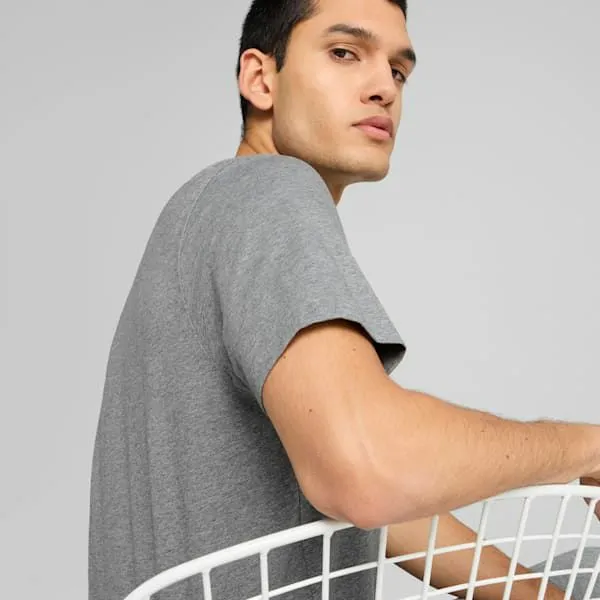 Puma TShirts and Tops Essentials No 1 Logo 039s Tee Medium Gray Heather 8211 Men