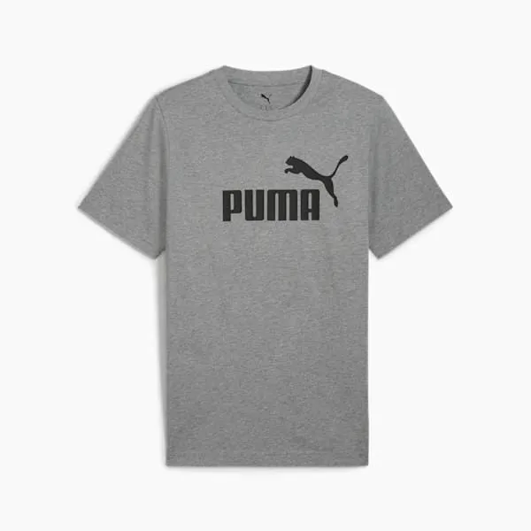 Puma TShirts and Tops Essentials No 1 Logo 039s Tee Medium Gray Heather 8211 Men