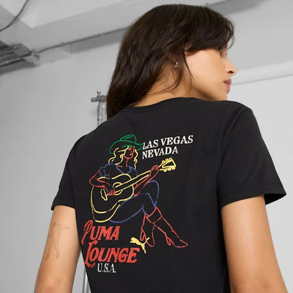 Puma TShirts and Tops Las Vegas Cowgirl 039s Tee Puma Black 8211 Women