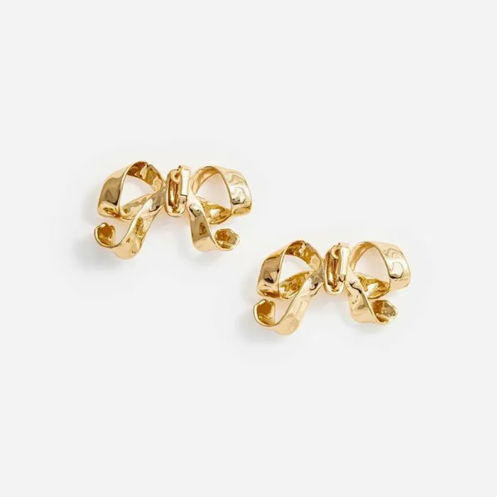 Self Portrait Earrings Gold Bow Earrings 8211 Women