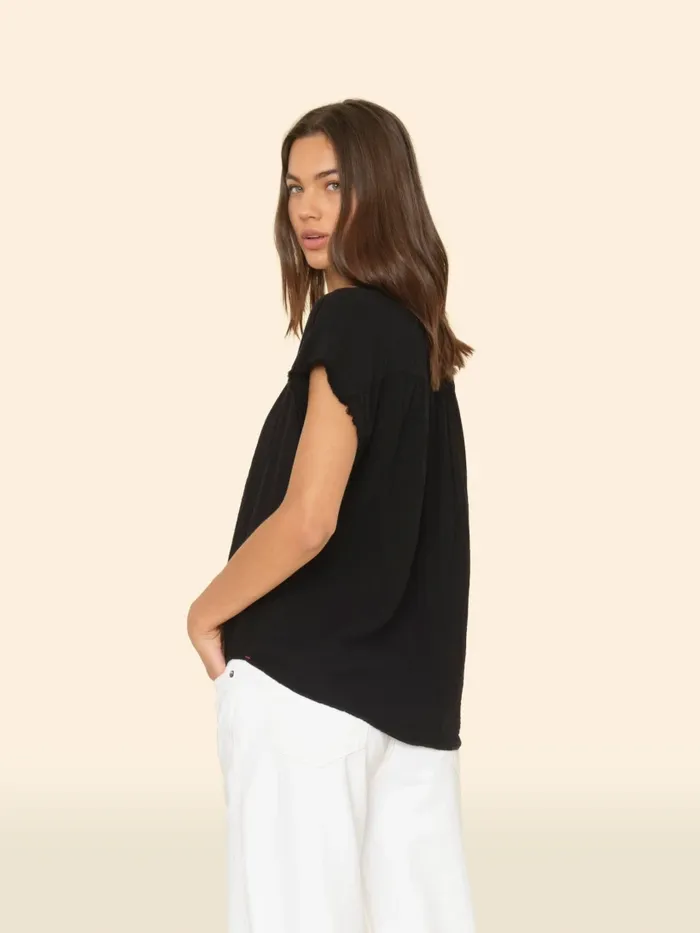 Tops Black Kane Top 8211 XRENA Women Tops Black Kane Top 8211 XRENA Women