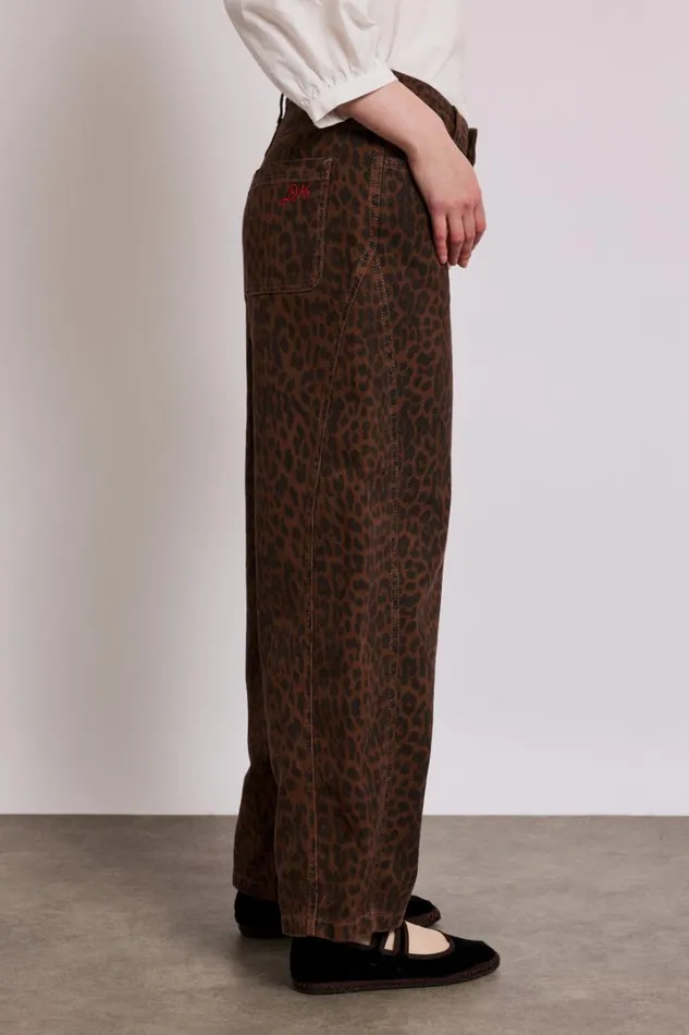 Women Coords Damson Madder Dion Jeans 8211 Dark Leopard Overdye