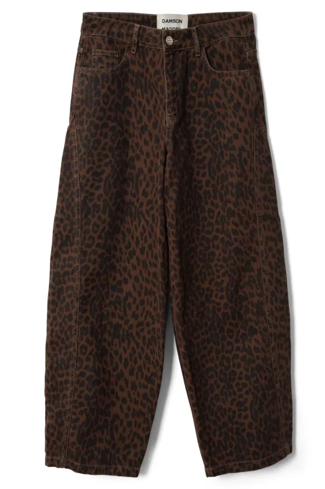 Women Coords Damson Madder Dion Jeans 8211 Dark Leopard Overdye
