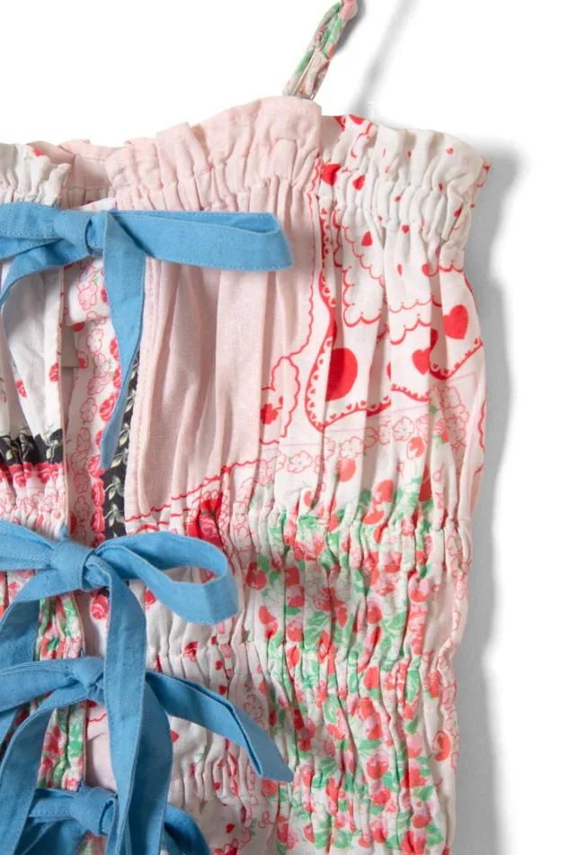 Women Coords Damson Madder Suki Ruched Top 8211 Hanky Hearts Print
