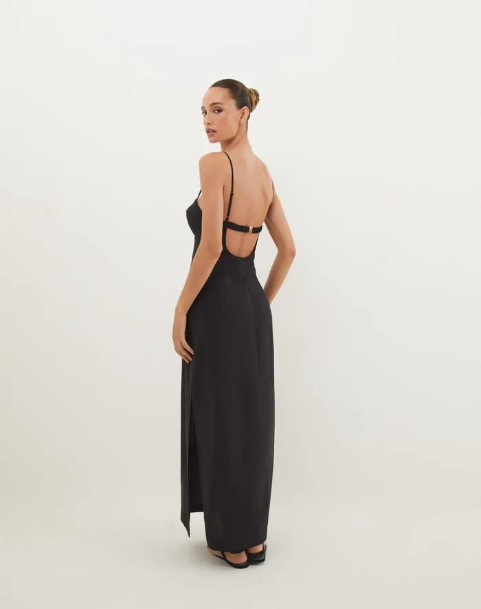 Women ViX Paula Hermanny Dresses Tats Midi Dress 8211 Black