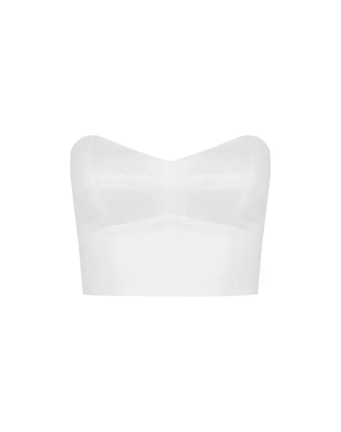 Women ViX Paula Hermanny Tops Adele Top 8211 Off White